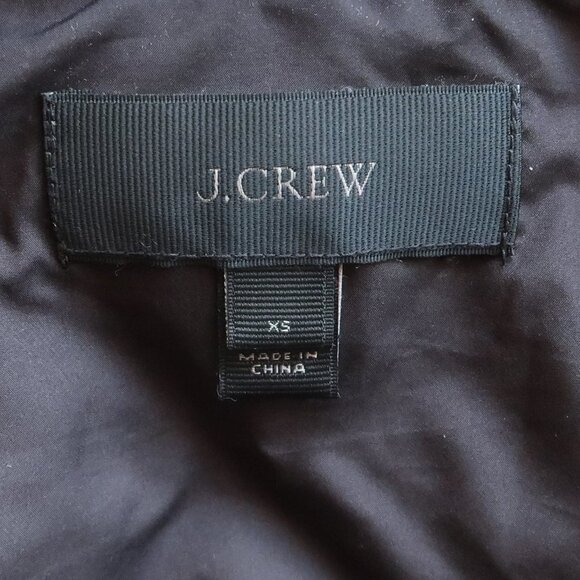 J. Crew Excursion Blogger Favorite Quilted Down Fill Vest Herringbone XS - Picture 15 of 16